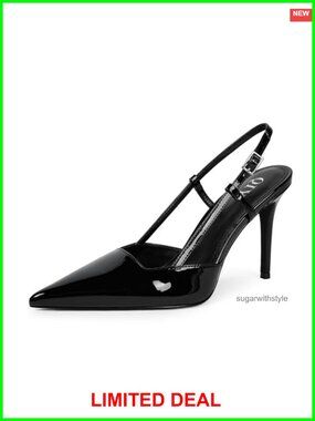 Women's Slingback Stiletto Heels Pointed Toe Dressy Pumps